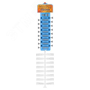 Дюбель универсальный 6х25 нейлон с шурупом 4х40 (16 шт) - фото 4