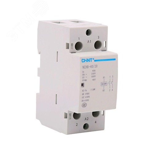 Контактор модульный NCH8-40/20 40А 2НО AC220/230В, 50Гц (R) - CHINT