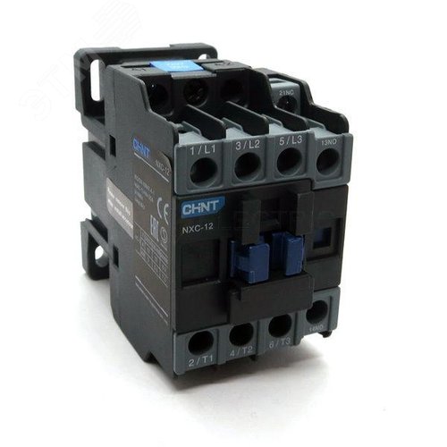 Контактор NXC-12 3P 12A 1НО+1НЗ катушка 220В AC 50Гц - CHINT, артикул 836712