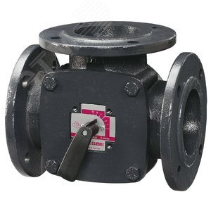 Клапан смесительный фланцевый 3F25 (DN25, Kvs18,PN6,КО-ОХ) поворотный (11100200) - Esbe