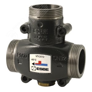 Клапан смесительный термостатический VTC512 (DN32, Kvs14, PN10, НР 1.1/2, 50*C, ТТ) (51022000) - Esbe
