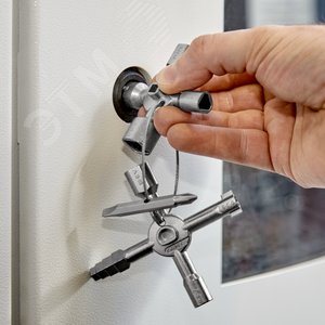 Ключ крестовой 8-лучевой для стандартных шкафов и систем запирания L-92 мм TwinKey - фото 7