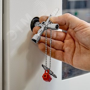 Profi-Key 4-лучевой крестовой ключ для стандартных шкафов и систем запирания L-90 мм - фото 6