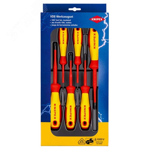 KNIPEX НАБОР ОТВЕРТОК VDE PH/PZ, KN-002012V03 - Knipex