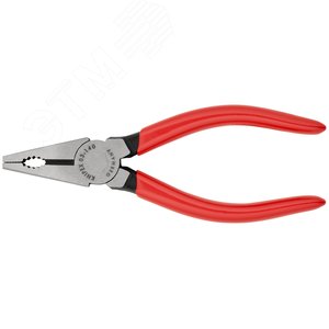 Плоскогубцы комбинированные резка - проволока средней твердости 28мм твердая проволока 18мм кабель 9мм (10мм) L=140мм черные обливные рукоятки 3