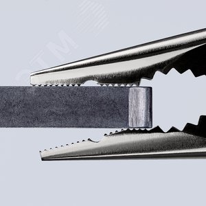 Пассатижи остроконечные с удлиненными губками резка - проволока средней твердости 3мм твердая проволока 2мм кабель 8мм (16мм) L=145мм хромированные двухкомпонентные рукоятки блистер 4