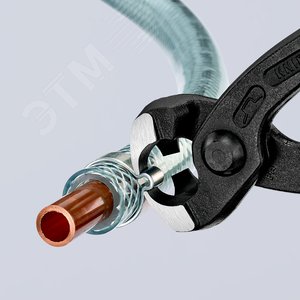 Клещи для хомутов с ушками фосфатированные черного цвета L-220 мм обливные рукоятки - фото 12