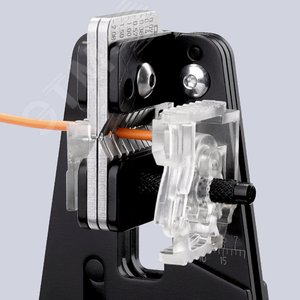 Стриппер прецизионный со сменными фасонными ножами для ПТФЭ силикона Radox KapTon зачистка 25 4 6 10мм (AWG 13-7) L=195мм 2-компонентные рукоятки - фото 4