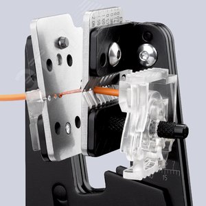 Стриппер прецизионный со сменными фасонными ножами для ПТФЭ силикона Radox KapTon зачистка 25 4 6 10мм (AWG 13-7) L=195мм 2-компонентные рукоятки - фото 5