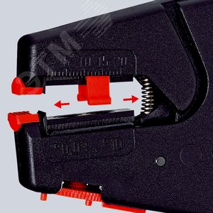 Стриппер самонастраивающийся со сменными ножами зачистка 003-10мм (AWG 32-7) рез кабеля одножильные 6мм многожильные 10мм ограничитель длины 3-18мм L=200мм пластиковые рукоятки - фото 4