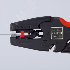 Стриппер автоматический MulTiSTrip 10 зачистка 003-10мм (AWG 32-7) рез кабеля одножильные 6мм многожильные 10мм L=195мм рукоятки с зоной мягкого пластика для надежного хвата - фото 4