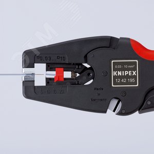 Стриппер автоматический MulTiSTrip 10 зачистка 003-10мм (AWG 32-7) рез кабеля одножильные 6мм многожильные 10мм L=195мм рукоятки с зоной мягкого пластика для надежного хвата - фото 5