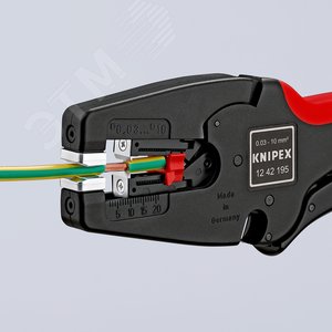 Стриппер автоматический MulTiSTrip 10 зачистка 003-10мм (AWG 32-7) рез кабеля одножильные 6мм многожильные 10мм L=195мм рукоятки с зоной мягкого пластика для надежного хвата - фото 8