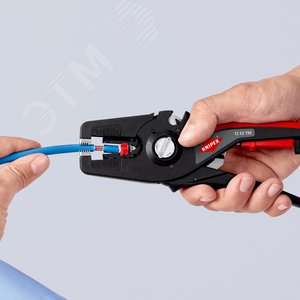 Стриппер автоматический PreciSTrip16 c кабелерезом быстросменный блок ножей зачистка, 008 - 16 мм (AWG 28 - 5) L-195 мм с держателем для торгового оборудования - фото 12