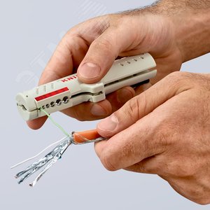 Стриппер для дата-кабелей CAT5 CAT6 CAT7 витая пара UTP/STP 45-10мм 02-4мм L=125мм 6