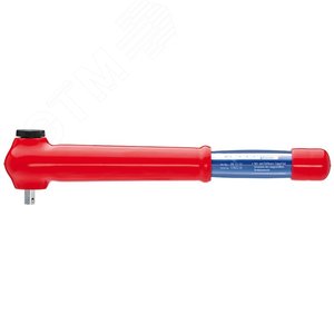 Ключ динамометрический VDE 1000V DR 3/8 5 - 50 Н·м L-385 мм диэлектрический - Knipex