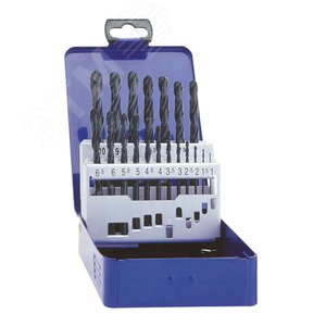 Набор из 19 спиральных сверл Тип N DIN 338 HSS-R - Knipex