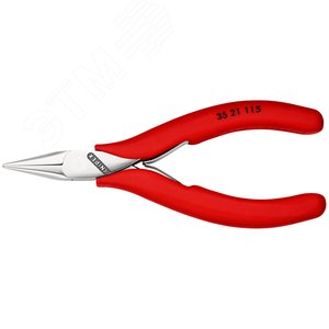 Плоскогубцы захватные для электроники плоскокруглые губки L-115 мм обливные рукоятки - фото 3
