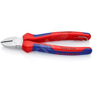 Бокорезы резка - мягкая проволока 4мм проволока средней твердости 3мм твердая проволока 25мм L=180мм 62HRC хромированные двухкомпонентные рукоятки блистер крепление для страховки