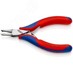 Кусачки торцевые для электроники узкие режущие кромки с маленькой фаской под 35° с пружиной рез: мягкая проволока 15 мм L-120 мм зеркальная полировка двукомпонентные рукоятки - фото 2