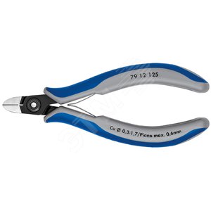 Прецизионные кусачки боковые для электроники вороненые 125 мм - Knipex