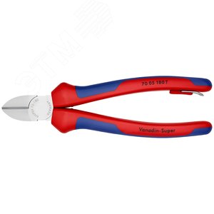 Бокорезы резка - мягкая проволока 4мм проволока средней твердости 3мм твердая проволока 25мм L=180мм 62HRC хромированные двухкомпонентные рукоятки блистер крепление для страховки 3