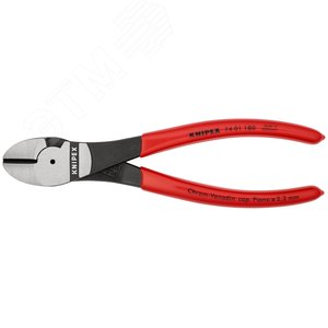 Бокорезы резка - проволока средней твердости 38мм твердая проволока 27мм рояльная струна (HRC 59) 22мм L=180мм обливные рукоятки блистер цвет черный 3