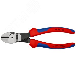 Бокорезы, резка - проволока средней твердости 3.8мм, твердая проволока 2.7мм, рояльная струна (HRC 59) 2.2мм, L=180мм, двухкомпонентные рукоятки, цвет черный 3