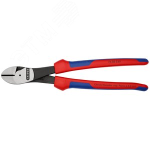 Бокорезы резка - проволока средней твердости 46мм твердая проволока 35мм рояльная струна (HRC 59) 3мм L=250мм двухкомпонентные рукоятки цвет черный 3