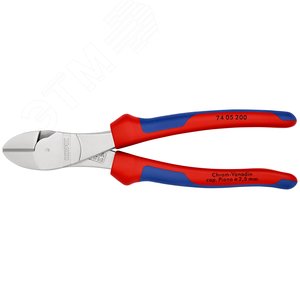 Бокорезы резка - проволока средней твердости 42мм твердая проволока 3мм рояльная струна (HRC 59) 25мм L=200мм хромированные двухкомпонентные рукоятки 3