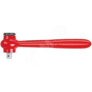 Рукоятка трещоточная VDE 1000V DR 1/2 L-265 мм диэлектрическая - Knipex