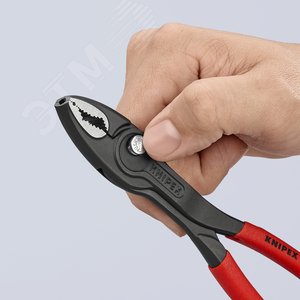 Клещи захватные TwinGrip 4 - 22 мм длина 200 мм черненные обливные рукоятки - фото 7