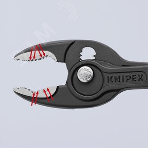 Клещи захватные TwinGrip 4 - 22 мм длина 200 мм черненные двухкомпонентные рукоятки - фото 6