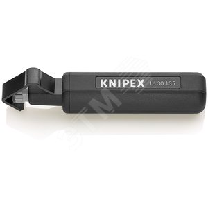 Стриппер для круглого кабеля (ПВХ резина силикон ПТФЭ) режимы реза: по окружности и продольный зачистка: 6 -29 мм L-135 мм корпус из противоударного пластика блистер - Knipex