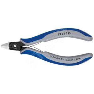 Прецизионные кусачки боковые для электроники вороненые 125 мм - Knipex