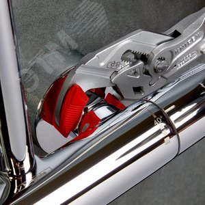 Клещи переставные - гаечный ключ 52 мм (2) L-250 мм Cr-V хромированные обливные рукоятки блистер - фото 7