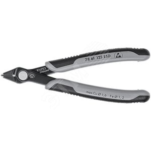 Бокорезы ElecTronic Super KNips ESD вороненые 125 мм - Knipex