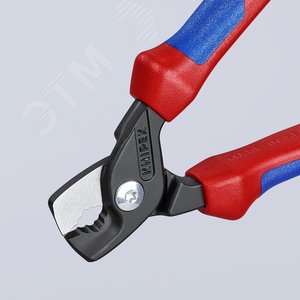 Кабелерез STepCuT ступенчатый рез рез: кабель d 15 мм (50 мм AWG 1/0) L-160 мм чёрный двукомпонентные рукоятки с держателем-еврослот - фото 5