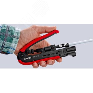 Компрессионный инструмент для штекеров (F BRC RCA) на коаксиальный кабель подходит для кабеля RG 59 / 6 / 11 L-175 мм - фото 4