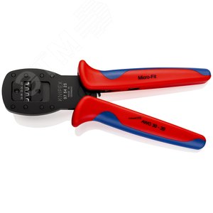 Пресс-клещи для миниатюрных штекеров параллельный обжим штекеры Micro-FiT™ Molex LLC кол-во гнёзд: 3 AWG 30-26/24-22/20 L-190 мм 2-компонентные рукоятки - фото 2