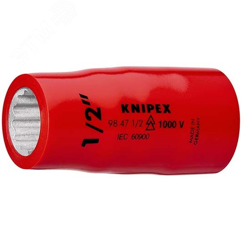 Головка торцевая VDE 1000V DR 1/2 дюймовая 3/4 диэлектрическая