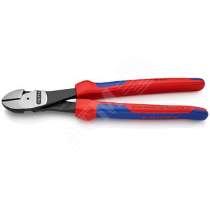 Бокорезы резка - проволока средней твердости 46мм твердая проволока 35мм рояльная струна (HRC 59) 3мм L=250мм двухкомпонентные рукоятки цвет черный