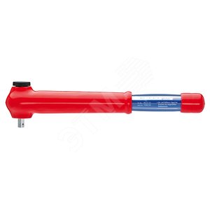 Ключ динамометрический VDE 1000V DR 1/2 5 - 50 Н·м L-385 мм диэлектрический - Knipex