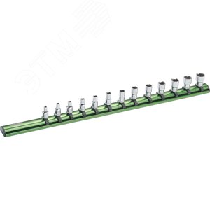 Торцовые головки на алюминиевом держателе 13 предметов 1/4