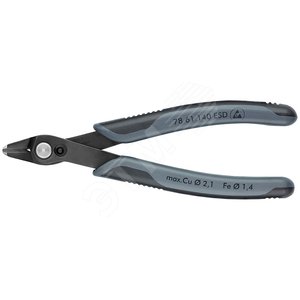 ElecTronic Super KNips XL ESD вороненые 140 мм - Knipex