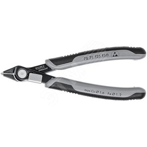 Бокорезы ElecTronic Super KNips ESD вороненые 125 мм - Knipex