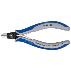 Прецизионные кусачки боковые для электроники вороненые 125 mm - Knipex