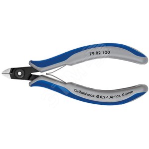 Прецизионные кусачки боковые для электроники вороненые 120 мм - Knipex