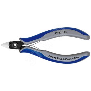 Прецизионные кусачки боковые для электроники вороненые 125 мм - Knipex