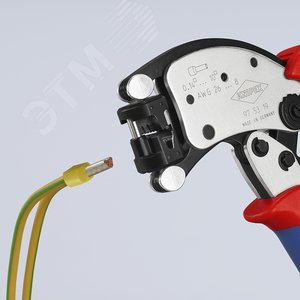 Пресс-клещи для контактных гильз Twistor T DIN 46228 1+4, обжим: трапециевидный, поворот 360, 0.14-10.0 мм2, доступ с 2х сторон, длина 200 мм - фото 10